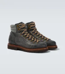 Bottes à lacets en cuir Bottes à lacets en cuir