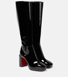 Bottes Alleo à plateau en cuir verni Bottes Alleo à plateau en cuir verni