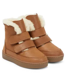 Bottes Clenn en cuir et shearling Bottes Clenn en cuir et shearling