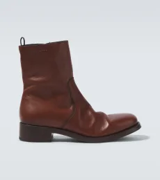 Bottines en cuir