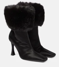 Bottines en satin
