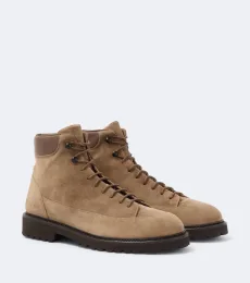 Bottines Hiker en daim et cuir