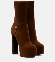 Bottines Nico à plateau en daim