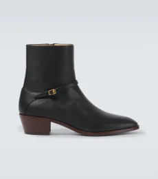 Bottines Pat VLogo Signature en cuir