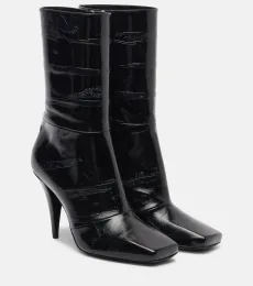 Bottines Sliced Square 95 en cuir Bottines Sliced Square 95 en cuir