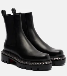 Bottines St Emilia en cuir à ornements