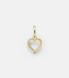 Boucle d'oreille unique Baby Charm Heart en or 18 ct et saphir Boucle d'oreille unique Baby Charm Heart en or 18 ct et saphir