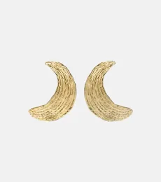 Boucles d'oreilles Broken Shell en plaqué or 24 ct Boucles d'oreilles Broken Shell en plaqué or 24 ct