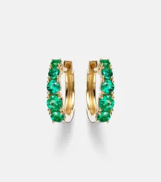 Boucles d'oreilles Graduated en or 18 ct et émeraudes Boucles d'oreilles Graduated en or 18 ct et émeraudes