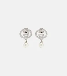 Boucles d'oreilles Interlocking G à ornements Boucles d'oreilles Interlocking G à ornements