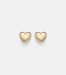 Boucles d'oreilles Puffy Heart en or 14 ct