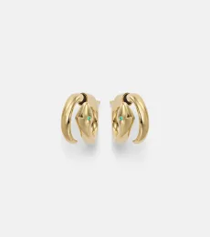 Boucles d'oreilles Spiral Cobra en or 18 ct et émeraudes Boucles d'oreilles Spiral Cobra en or 18 ct et émeraudes