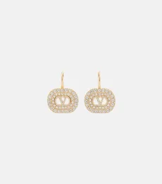 Boucles d'oreilles VLogo à ornements Swarovski Boucles d'oreilles VLogo à ornements Swarovski
