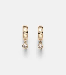 Boucles doreilles en or 14 ct et diamants Boucles doreilles en or 14 ct et diamants