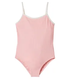 Bowie bow-detail seersucker swimsuit