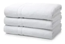 Box of 24 White Egyptian Double Yarn Cotton Bath Towels 600 GSM 70x140cm Box of 24 White Egyptian Double Yarn Cotton Bath Towels 600 GSM 70x140cm