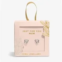 Boxed Just For You Mum Earrings - Silver Boxed Just For You Mum Earrings - Silver