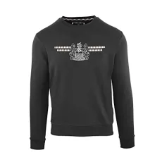 Branded Logo Black Sweatshirt, M Branded Logo Black Sweatshirt, M