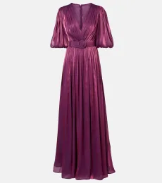 Brennie belted georgette gown Brennie belted georgette gown