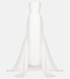Bridal Imani strapless satin twill gown