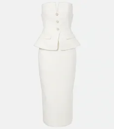 Bridal sequinned bouclà midi dress Bridal sequinned bouclà midi dress
