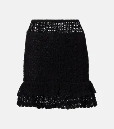 Brigette crochet cotton miniskirt Brigette crochet cotton miniskirt