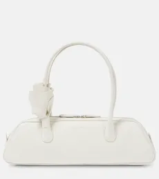 Brigitte floral-appliquà leather shoulder bag Brigitte floral-appliquà leather shoulder bag