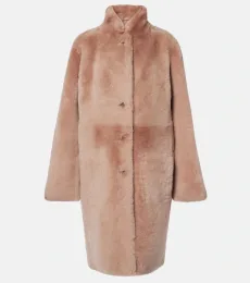 Britanny reversible shearling and leather coat