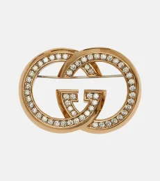 Broche Interlocking G à ornements