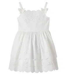 Broderie anglaise cotton poplin dress Broderie anglaise cotton poplin dress