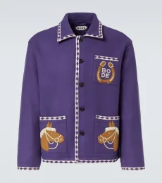Bronco embroidered wool jacket Bronco embroidered wool jacket