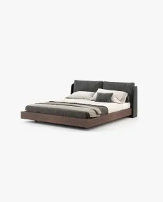 BROOKE Bed & Headboard Piera Anthracite