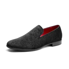 BRUNO MARC Men s Dress Velvet Tuxedo Loafers BRUNO MARC Men s Dress Velvet Tuxedo Loafers