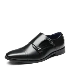 BRUNO MARC Men s Wide Monk Strap Oxford Shoes BRUNO MARC Men s Wide Monk Strap Oxford Shoes