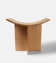 Brutus oak stool by Kristian Sofus Hansen and Tommy Hyldahl Brutus oak stool by Kristian Sofus Hansen and Tommy Hyldahl