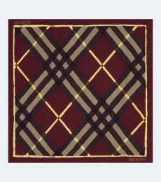 Bufanda Burberry Check de sarga de seda Bufanda Burberry Check de sarga de seda