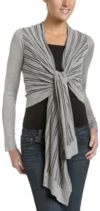 Buffalo by David Bitton Women's Marcia Wrap Cardigan Sweater - Grey - X-Small