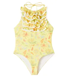 Bumby Aman printed ruffled swimsuit Bumby Aman printed ruffled swimsuit
