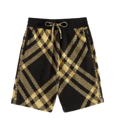 Burberry Check cotton mesh shorts Burberry Check cotton mesh shorts