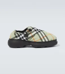 Burberry Check quilted mules Burberry Check quilted mules