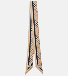 Burberry Check silk scarf