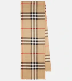 Burberry Check wool and silk scarf Burberry Check wool and silk scarf