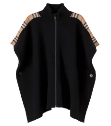 Burberry Check wool-blend cape Burberry Check wool-blend cape
