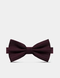 Burgundy Repp Silk Bow Tie Ready Tied Velvet Plain Men's Burgundy Repp Silk Bow Tie Ready Tied Velvet Plain Men's