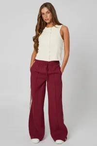 Burgundy Tapered Wide Leg Trouser Burgundy Tapered Wide Leg Trouser