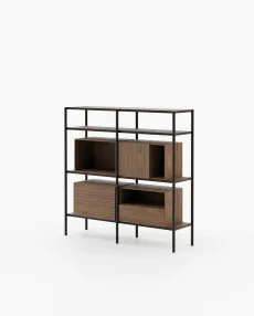 BYLOT Bookcase & Shelving Walnut Veneer Matte BYLOT Bookcase & Shelving Walnut Veneer Matte