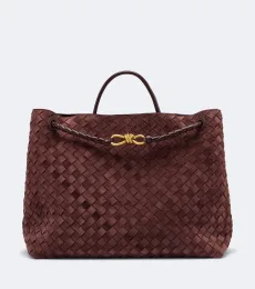 Cabas Andiamo Large en daim Intrecciato Cabas Andiamo Large en daim Intrecciato