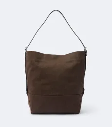 Cabas en toile et cuir Cabas en toile et cuir