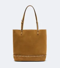 Cabas Rockstud Medium en daim Cabas Rockstud Medium en daim