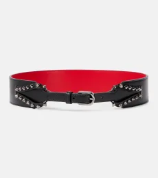 Cabata studded leather belt
